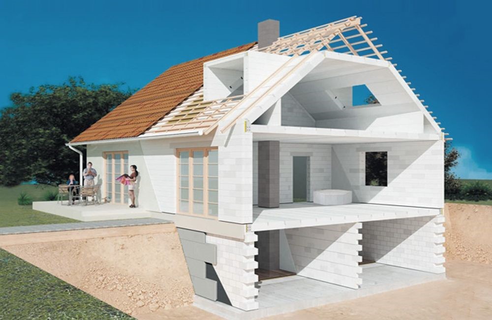 Как построить дом из пеноблока в ипотеку